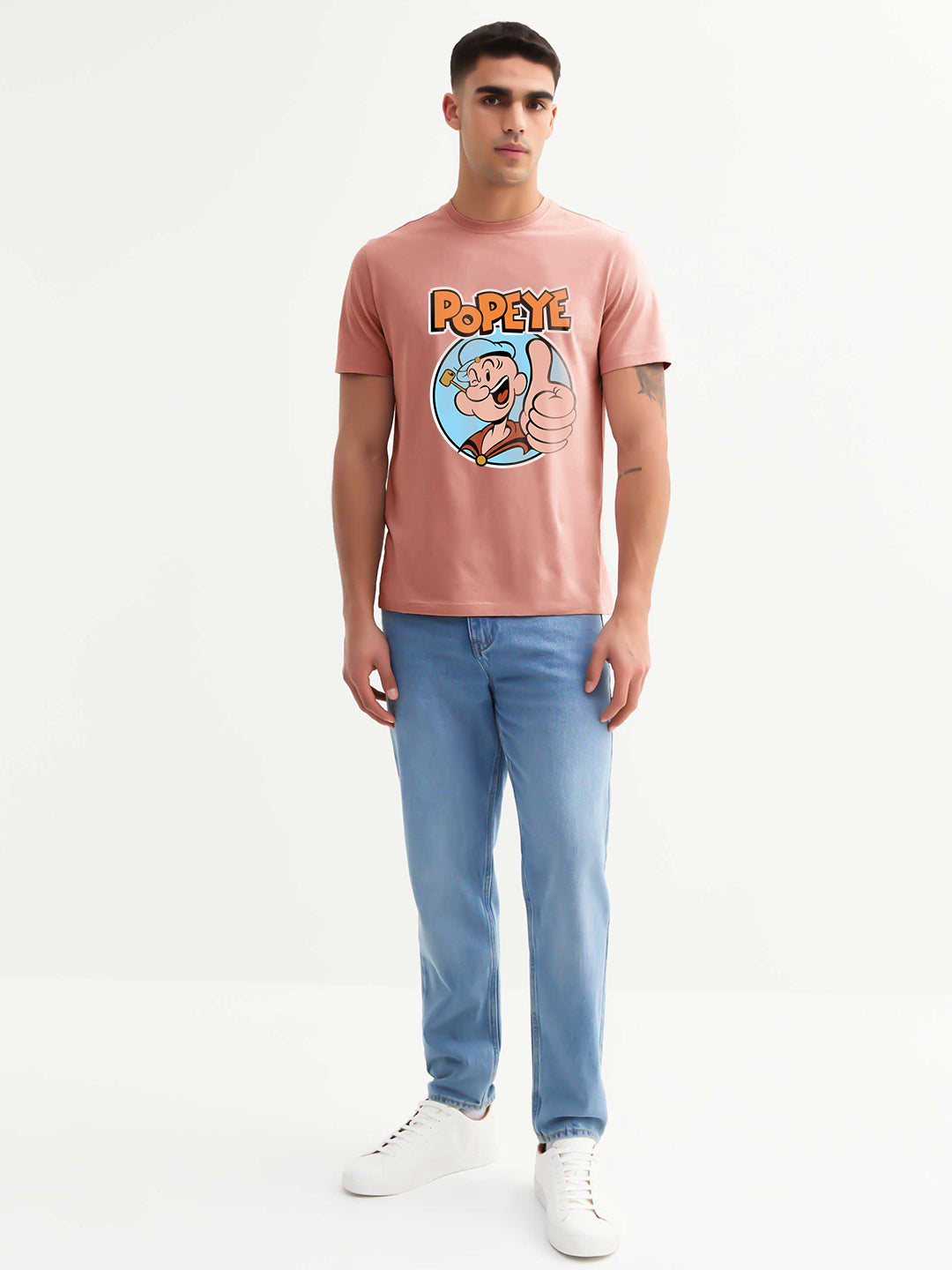 Popeye The Sailor Man Men Half Sleeve T-Shirt
