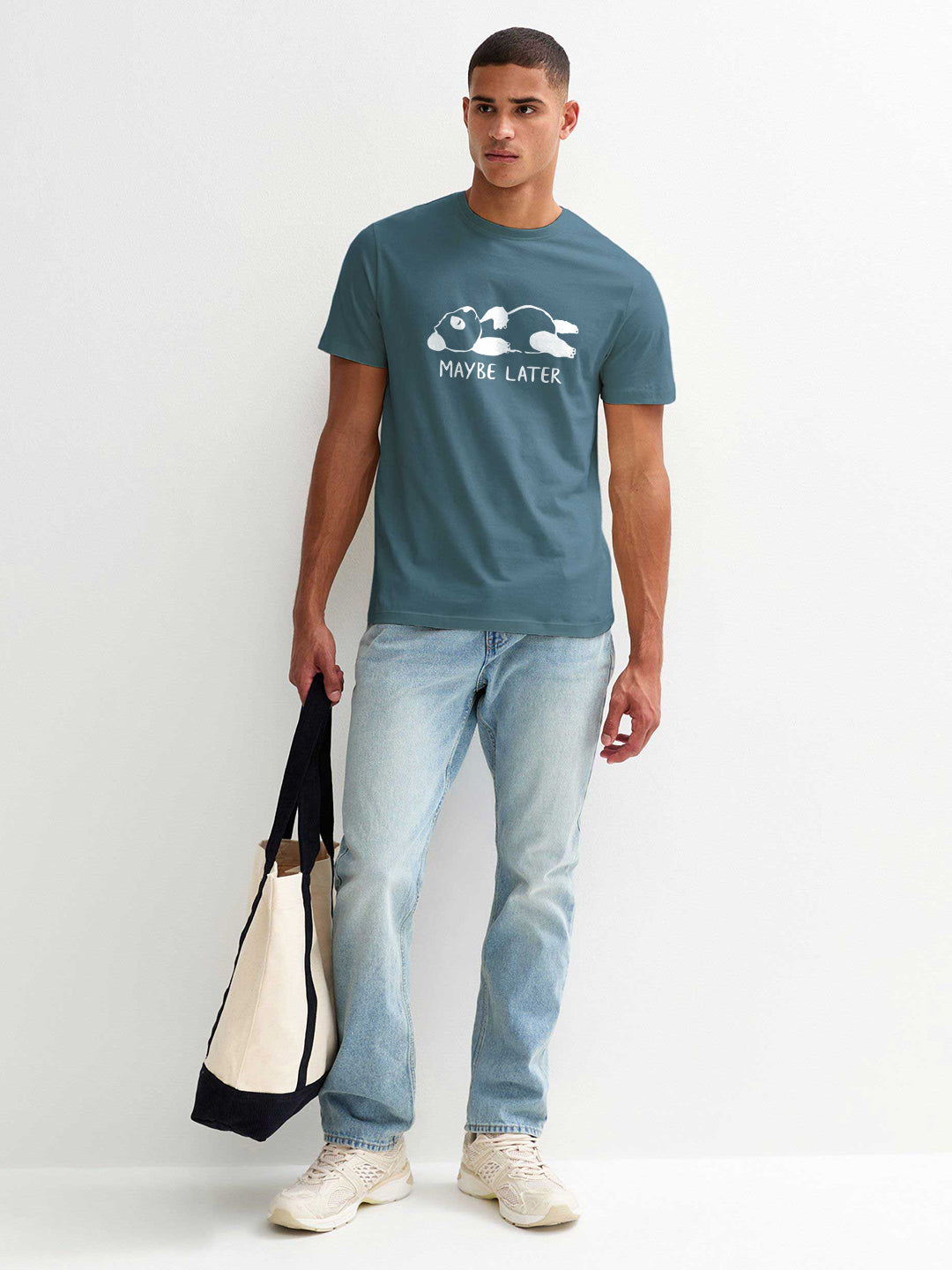 Maybe Later Men Half Sleeve T-Shirt