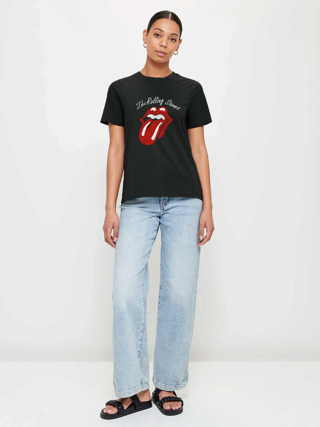 The Rolling Stones Women Half Sleeve T-Shirt