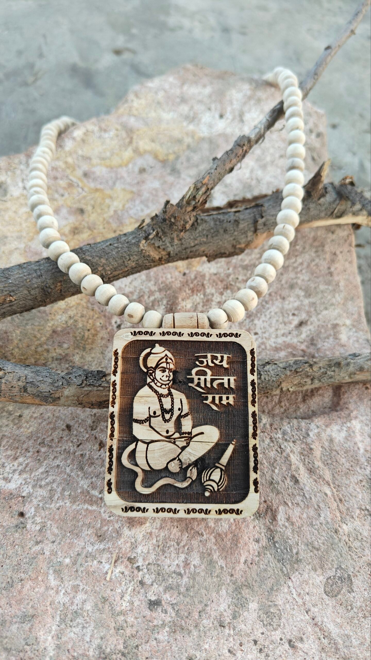 Jai Sitaram Hanuman Ji Locket Mala - Image 3