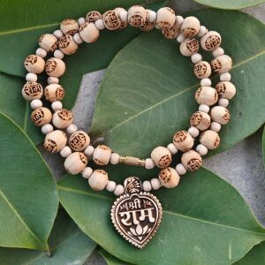 Shree ram Tulsi locket mala with ram name tulsi beads