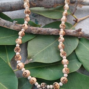 Shree ram Tulsi locket mala with ram name tulsi beads - Thumbnail Image 2