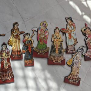 Radha Rani Ashtasakhia MDF Cutout β Divine Temple Decor - Thumbnail Image 2