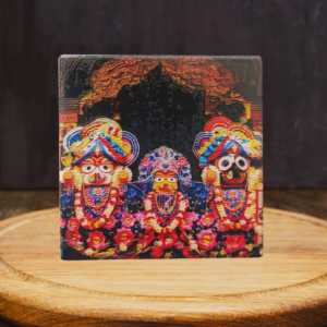 Lord Jagannath ji 4*4 ceramic art with stand