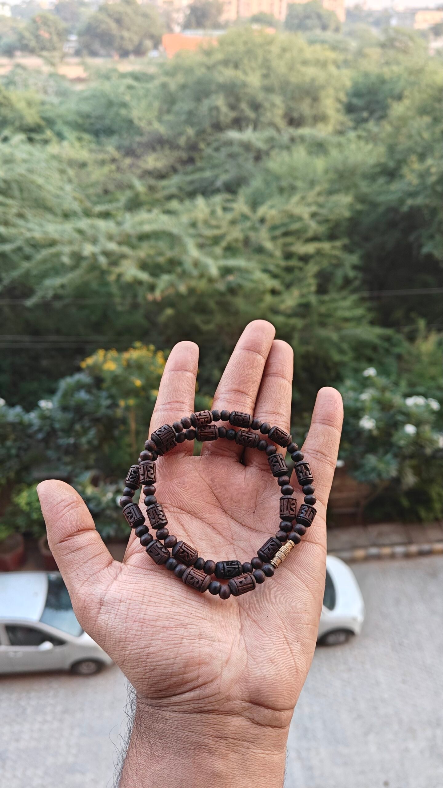 Black brown radha naam kanthi mala - Image 2