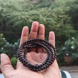 Black Brown Tulsi Kanthi Mala