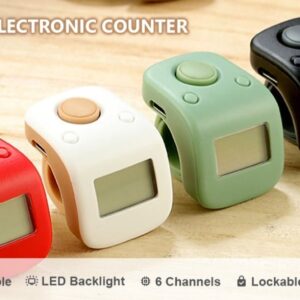 Noiseless Multi-Functional Chargeable Counter with LED light & reversible display