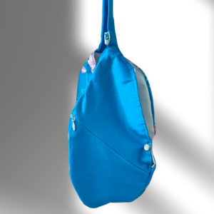 Shree Radha Floral Style blue Japa Bag - Thumbnail Image 4