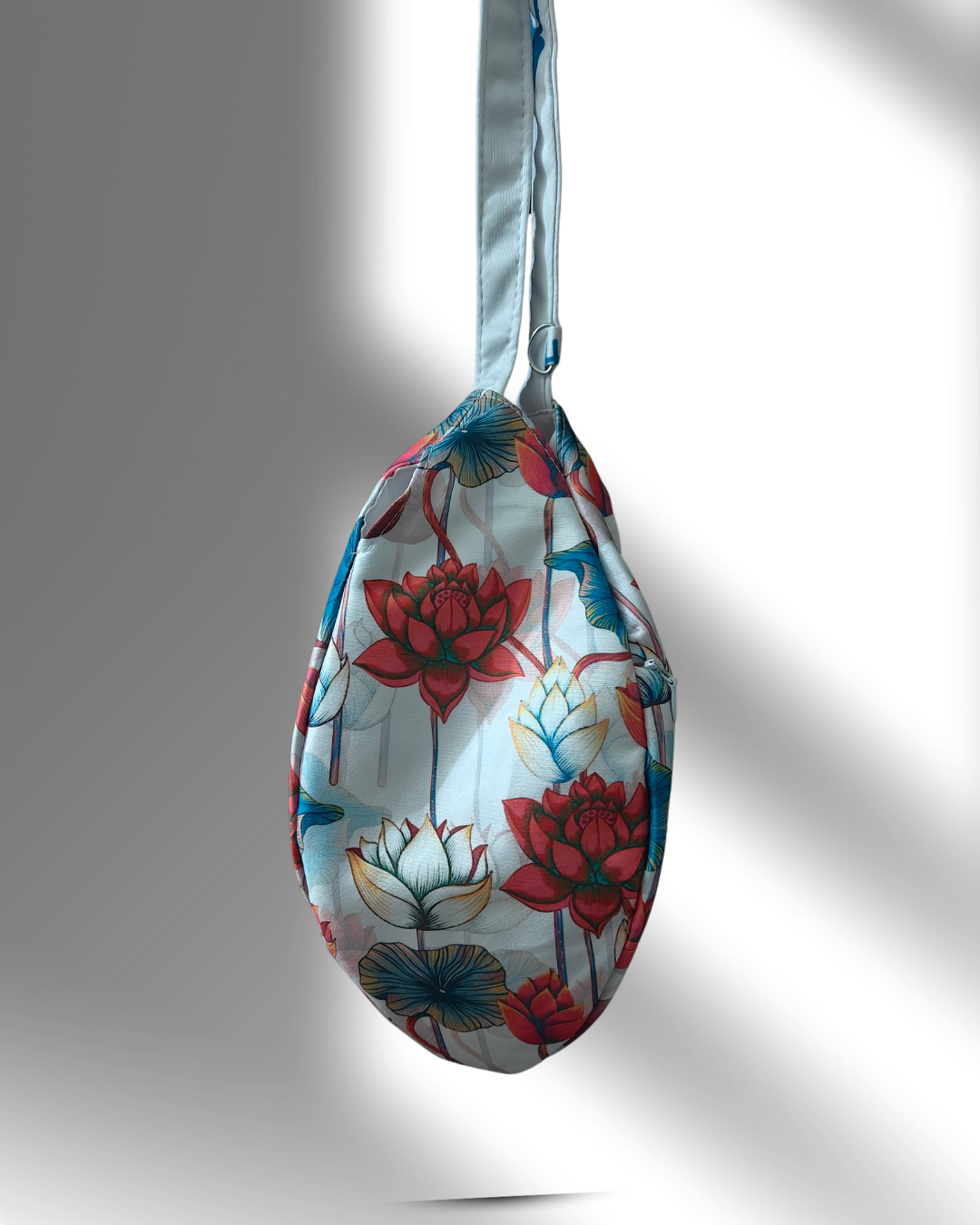 Shree Radha Lotus Design Japa Mala Bag - Image 3