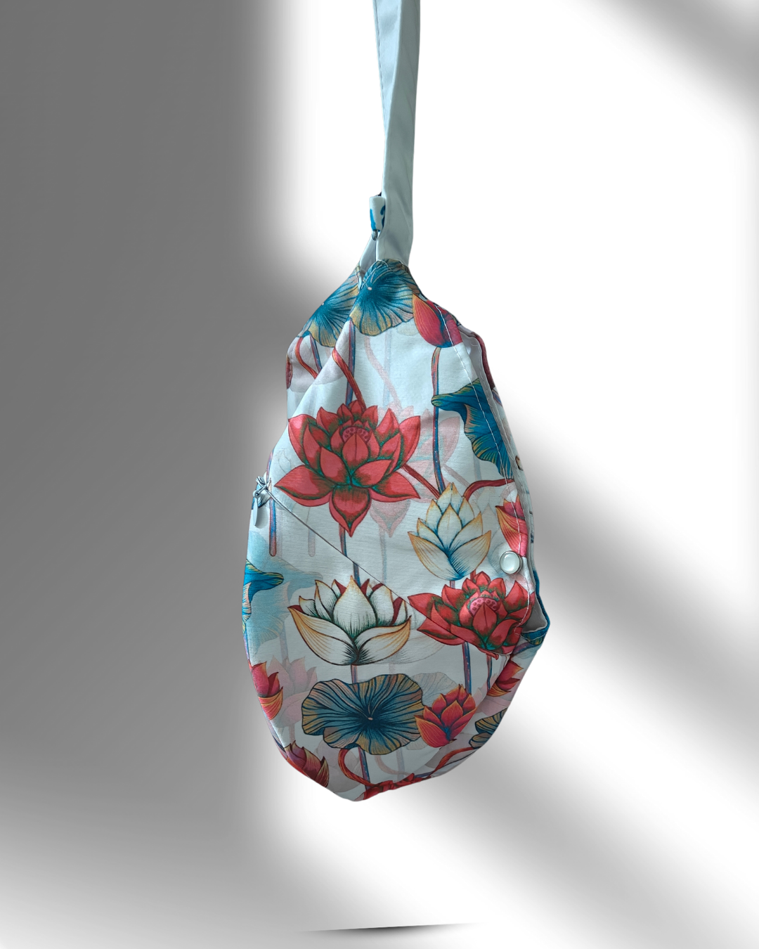 Shree Radha Lotus Design Japa Mala Bag - Image 4