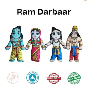 Ram Darbaar Soft Toy Set – Devotional Plush for Home Mandir & Gifts