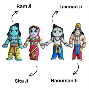 Ram Darbaar Soft Toy Set – Devotional Plush for Home Mandir & Gifts - Thumbnail Image 4