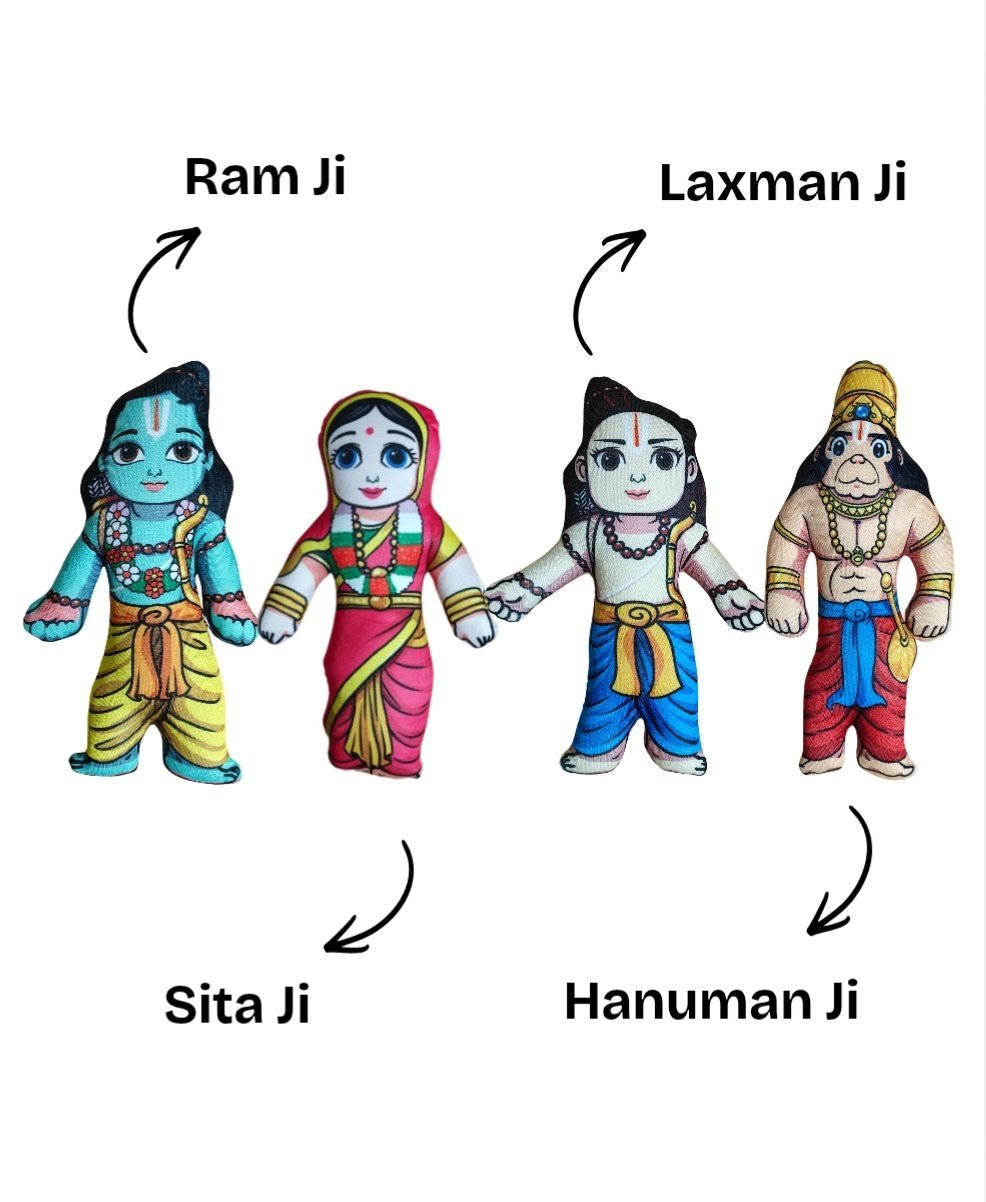 Ram Darbaar Soft Toy Set – Devotional Plush for Home Mandir & Gifts - Image 4