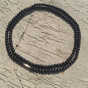 Black Premium Tulsi kanthi mala 2 round - Thumbnail Image 3