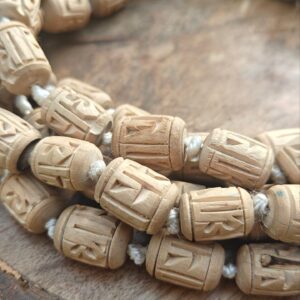 Radha Name Handcrafted Beads JapMala 108 Beads (12mm) - Thumbnail Image 3