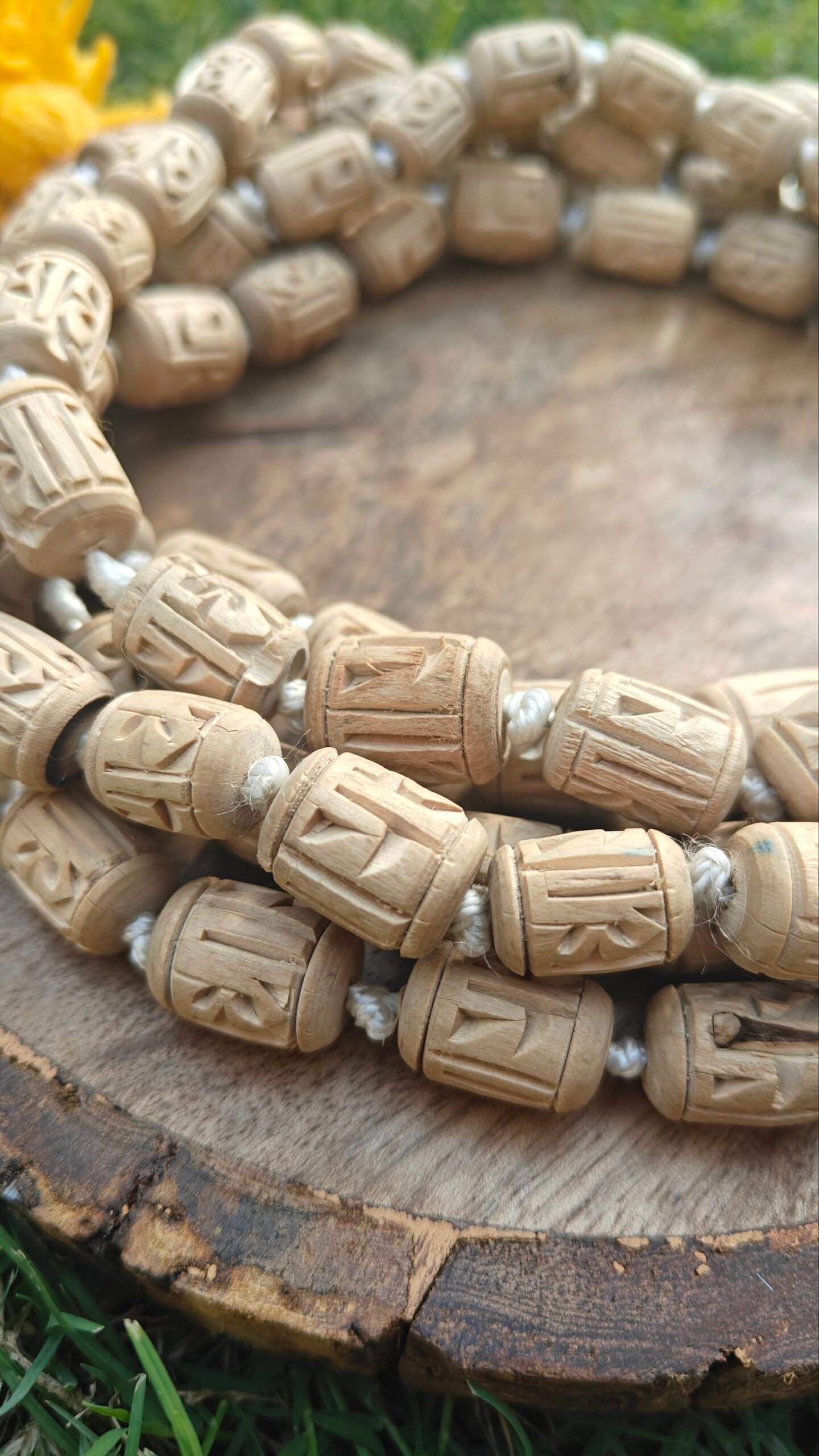 Radha Name Handcrafted Beads JapMala 108 Beads (12mm) - Image 3