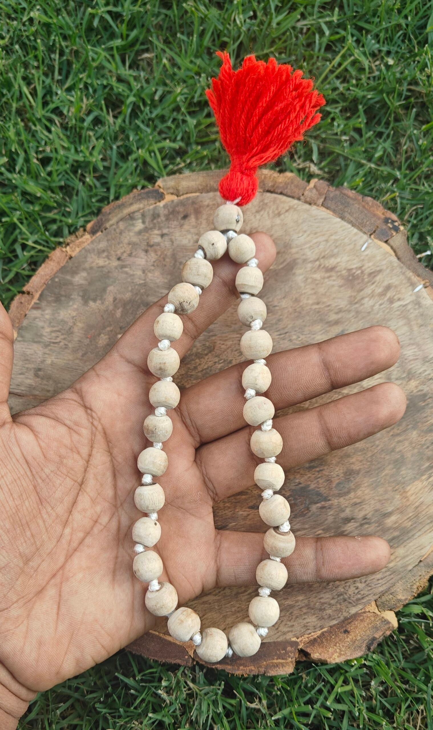 Tulsi sumarni mala 27+1 beads (10-11mm) - Image 2