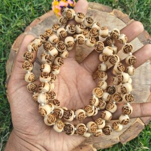 Ram naam Tulsi japmala 108+1 beads - Thumbnail Image 2