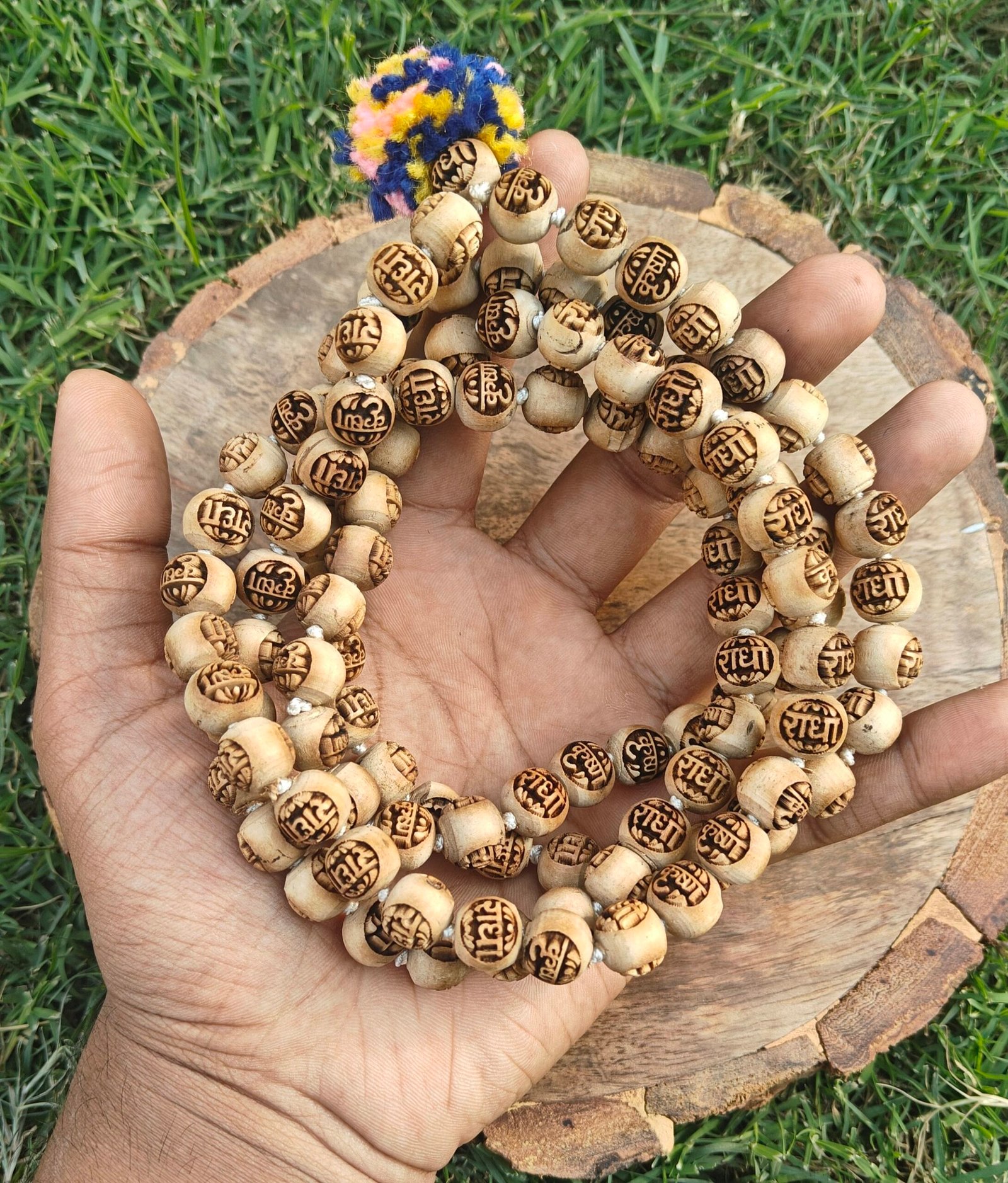 Radha Krishna Tulsi japmala 108+1 beads - Image 3