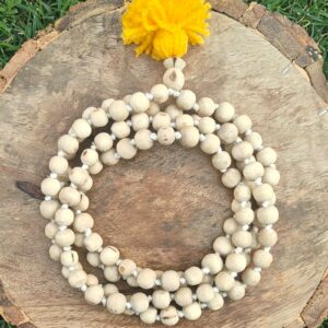 Tulsi Gol Dana Japmala 108+1 beads ( 8-9 mm ) - Thumbnail Image 2
