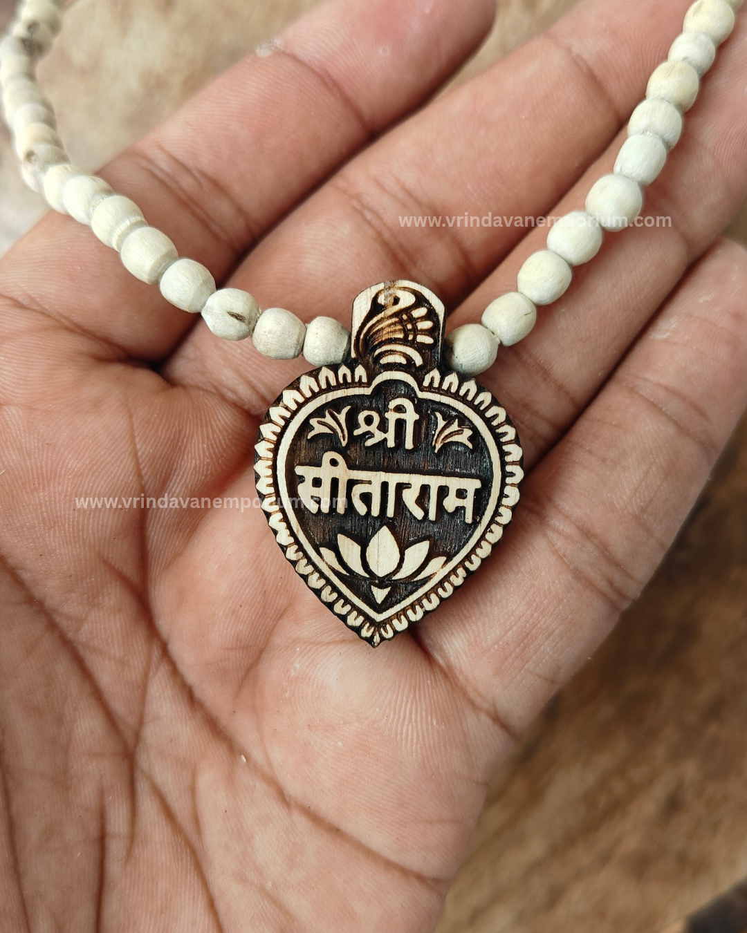 Shri Sita Ram Tulsi Locket Mala - Image 2