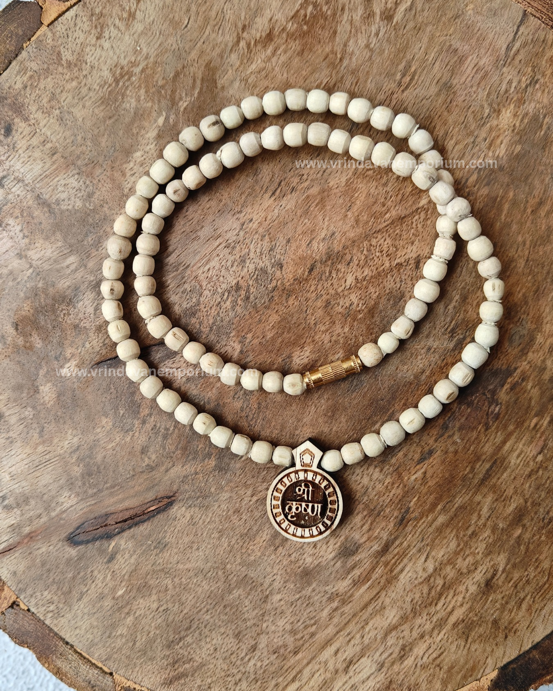 Krishna Naam Tulsi Locket Mala - Image 1