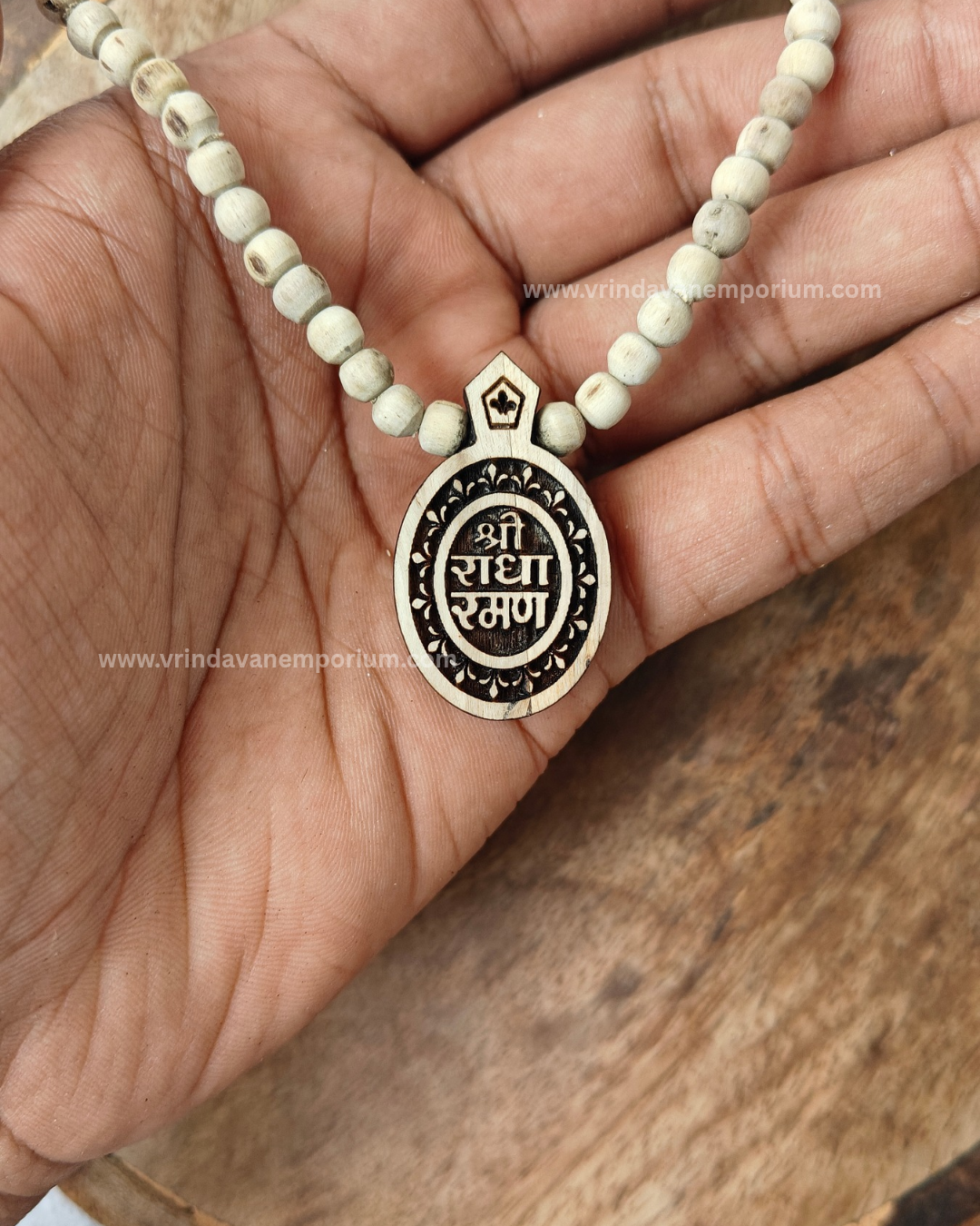 Shree Radharaman Ji Tulsi locket mala - Image 2