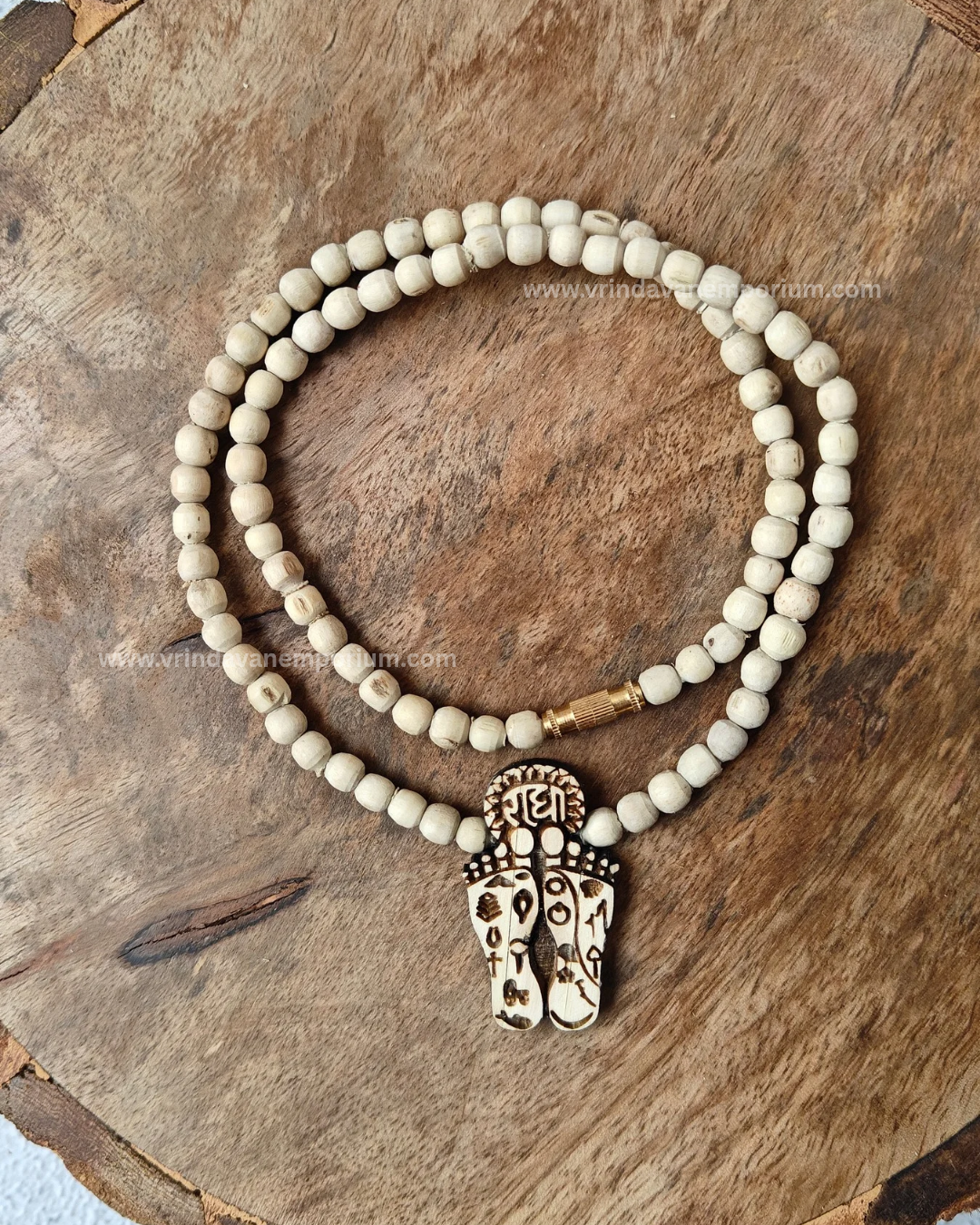 Shree Ji Charan Tulsi Locket Mala - Image 1