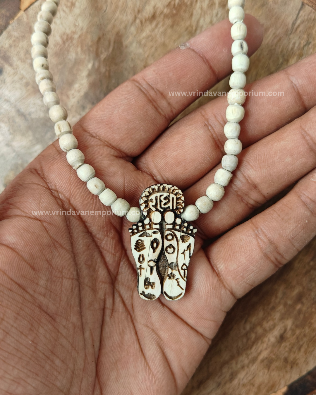 Shree Ji Charan Tulsi Locket Mala - Image 2