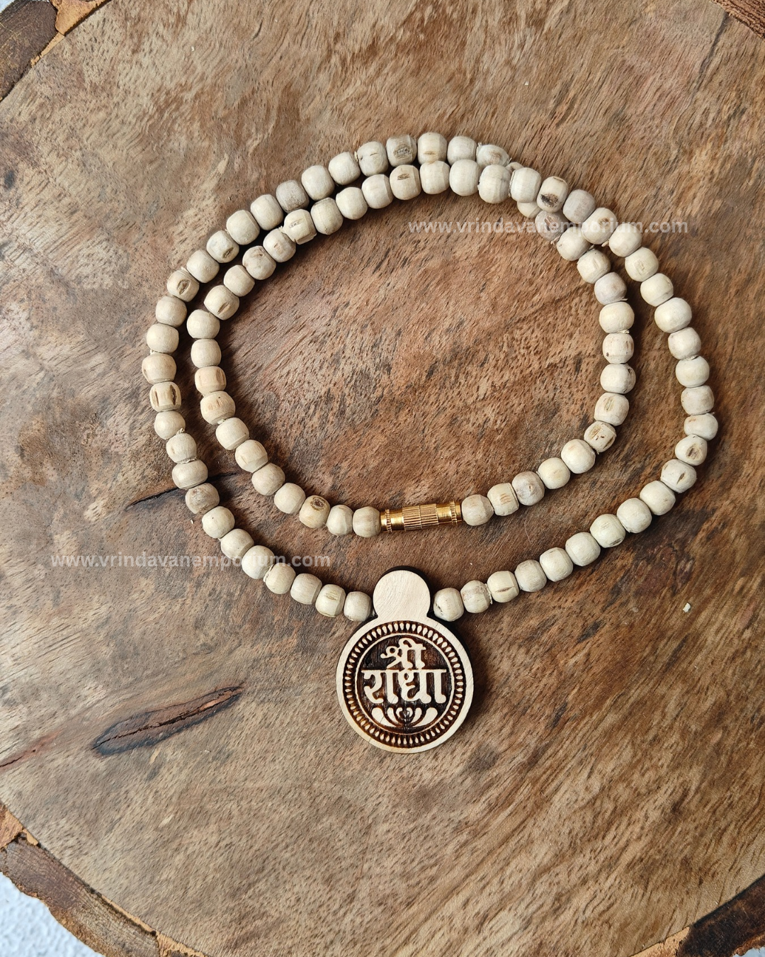 Shree Radha gol Shaped Locket Mala - Image 1