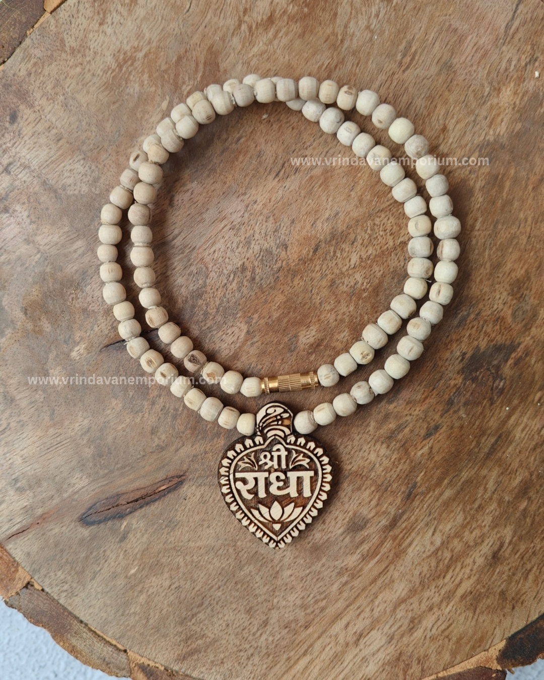Shree radha heart shape locket mala - Image 1