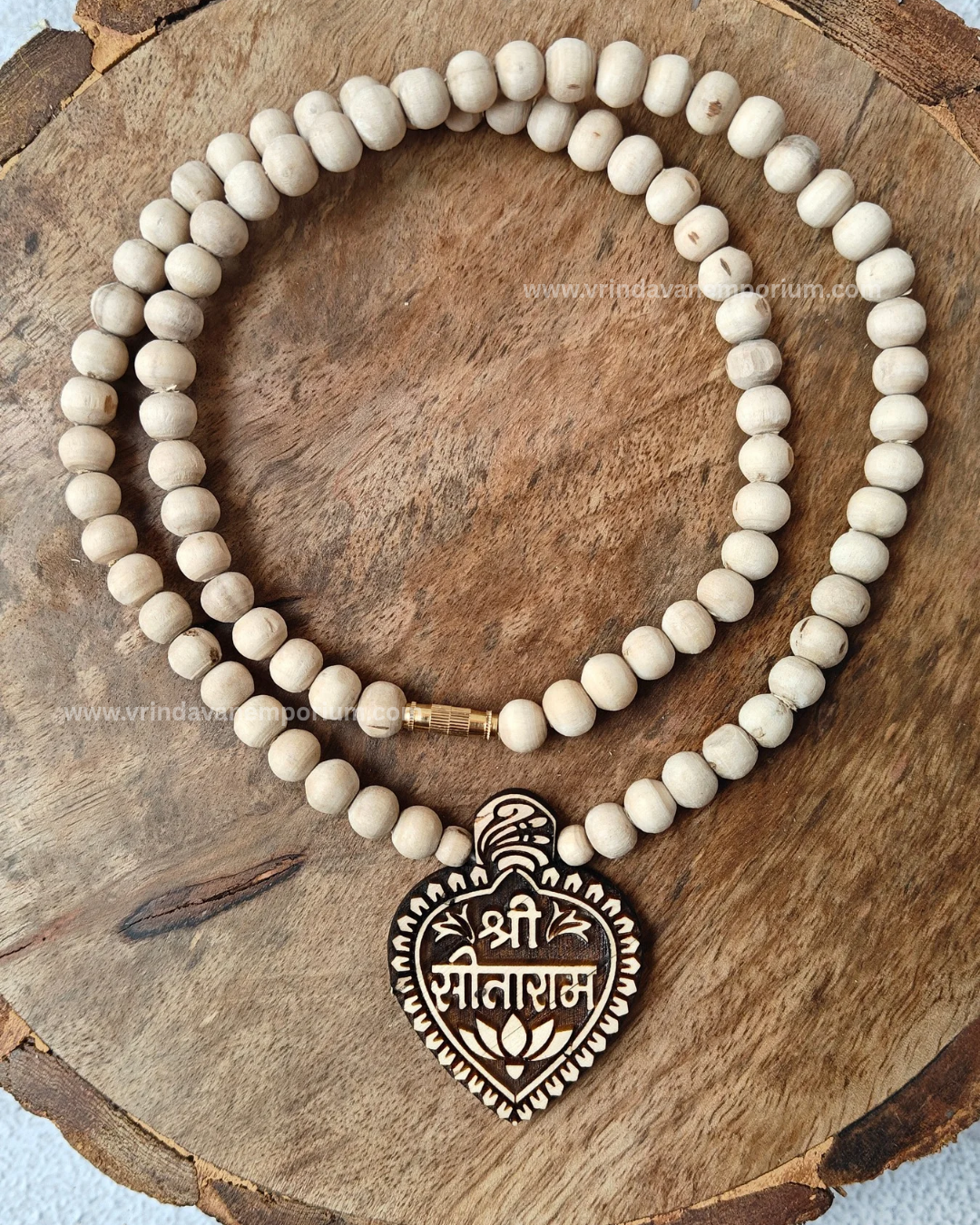 Shree Sitaram Premium Tulsi Locket Mala - Image 1