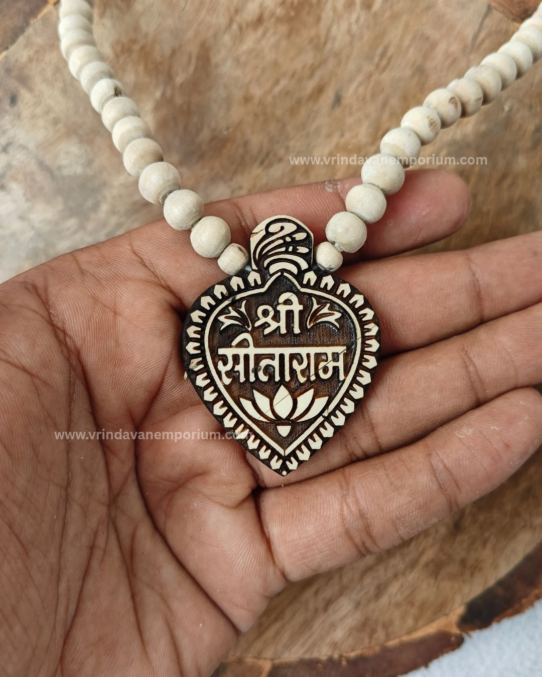 Shree Sitaram Premium Tulsi Locket Mala - Image 2