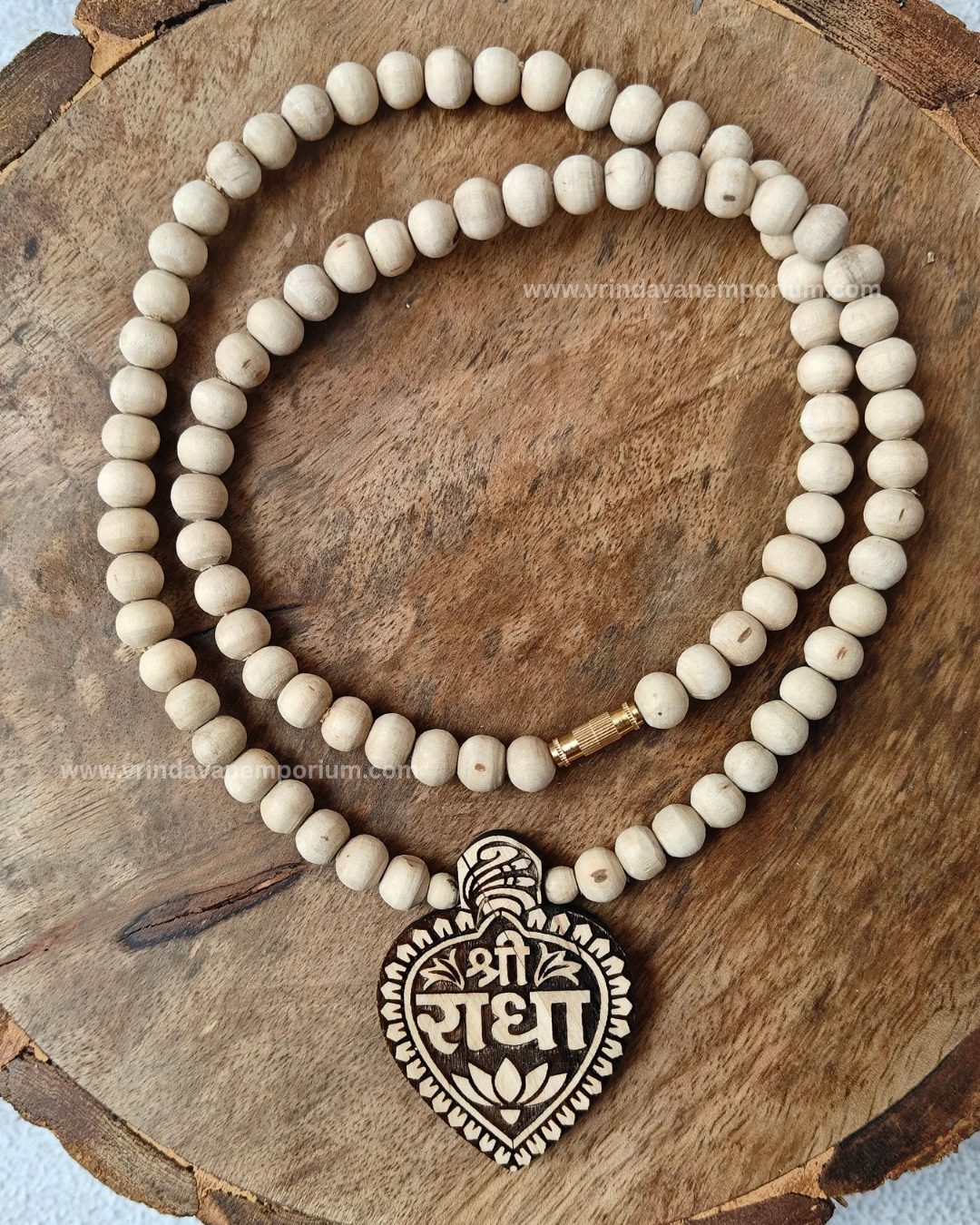 Shree Radha Premium Tulsi Locket Mala - Shudh Tulsi Se Nirmit - Image 1