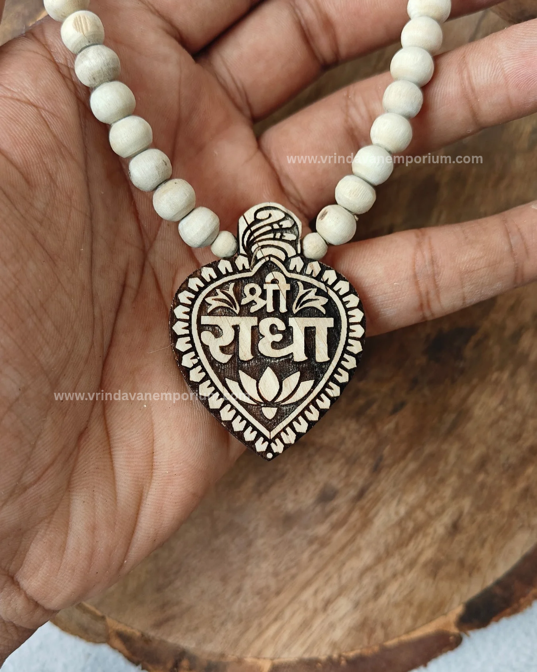Shree Radha Premium Tulsi Locket Mala - Shudh Tulsi Se Nirmit - Image 2