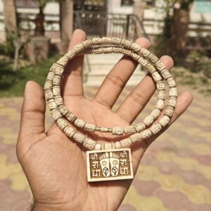 Shree Radha Charan Tulsi bhaktmal mala with Handcrafted Radha tulsi beads