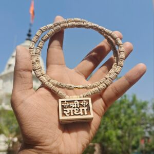 Shree Radha Tulsi bhaktmal mala with Handcrafted Radha Tulsi Beads