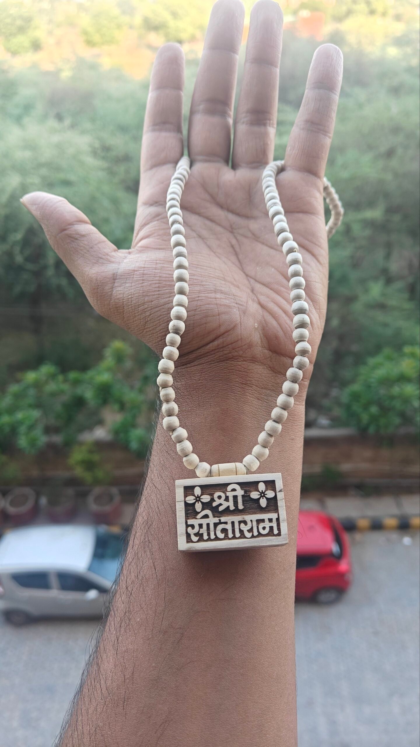 Shree Sitaram Small Bhaktmal Tulsi Kanthi Mala - Image 2