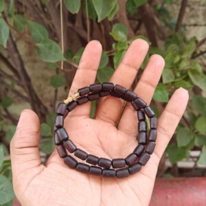Black Long Beads Tulsi Kanthi Mala