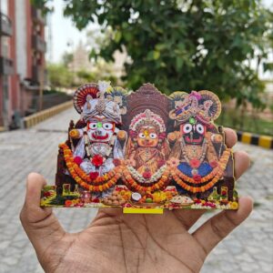 Shree Jagannath Ji Trio MDF Cutout with Stand