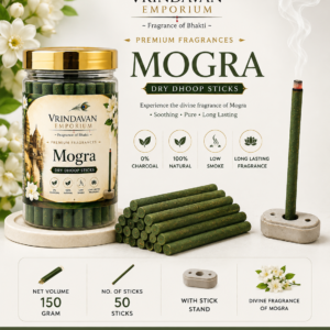 Mogra Dry Dhoop Sticks | Premium 100% Natural Incense for Pooja & Meditation | 150g - Thumbnail Image 2