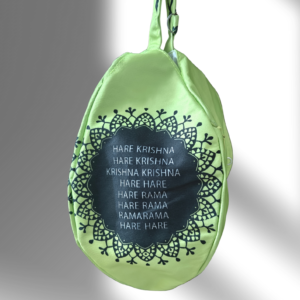 Jagannath Ji green multi printed japa bag - Thumbnail Image 3