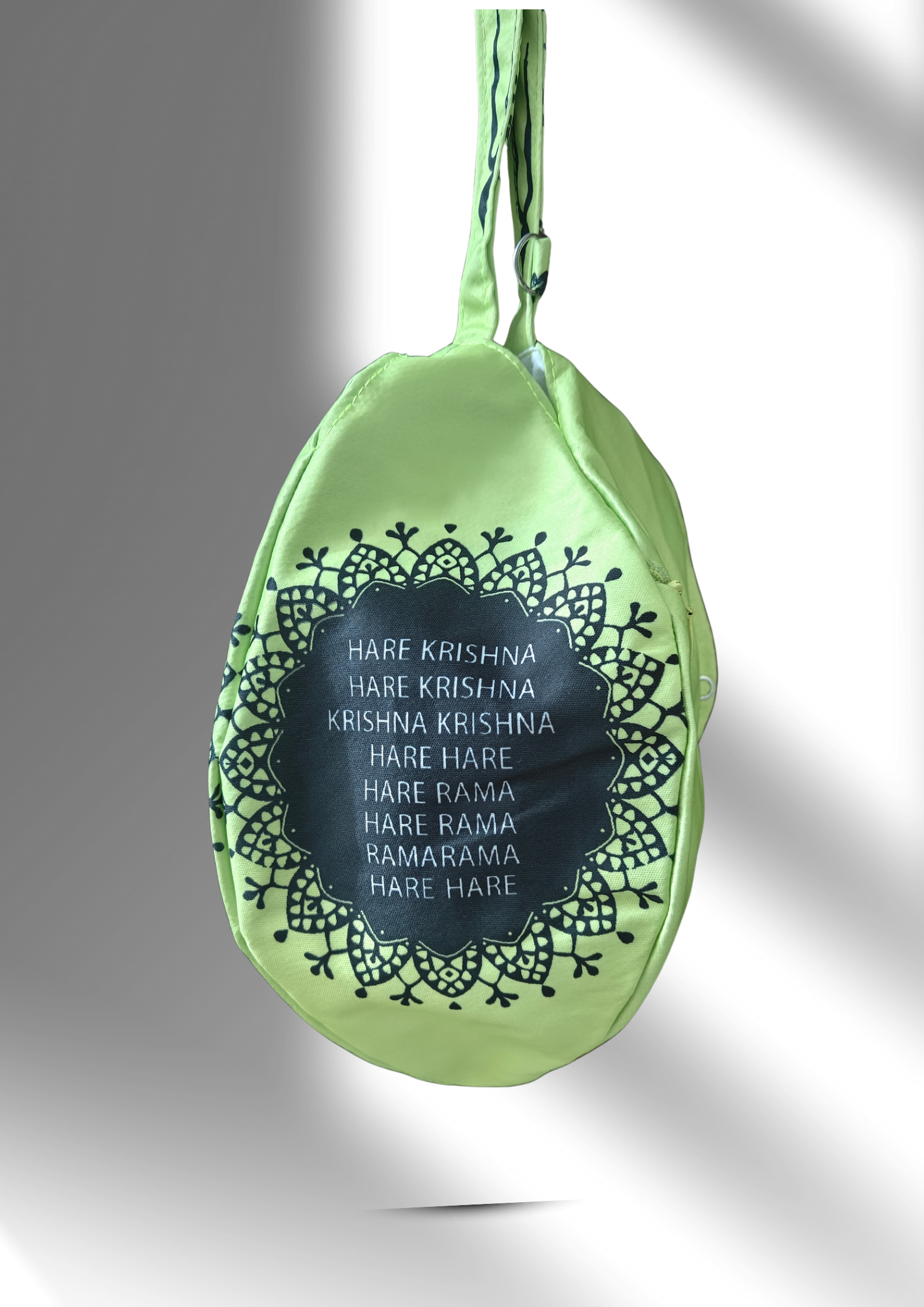 Jagannath Ji green multi printed japa bag - Image 3