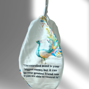 Little Kanha White Multi Print Japa Bag - Thumbnail Image 4
