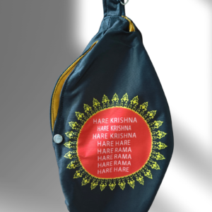 Jagannath Ji Black Multi Print Japa Bag - Thumbnail Image 3