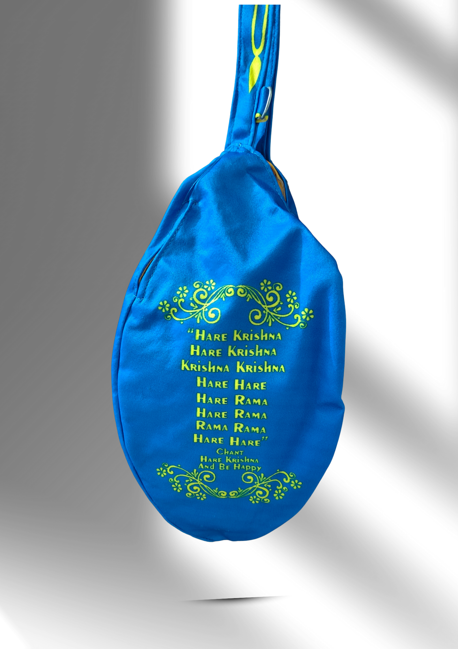 Shree Radha Blue Multi Print Japa Bag - Image 2