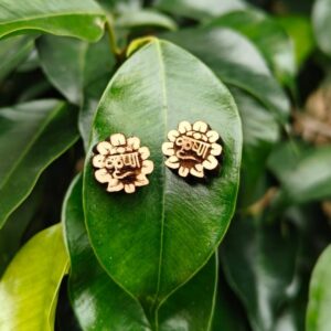 Krishna Naam Tulsi Earrings