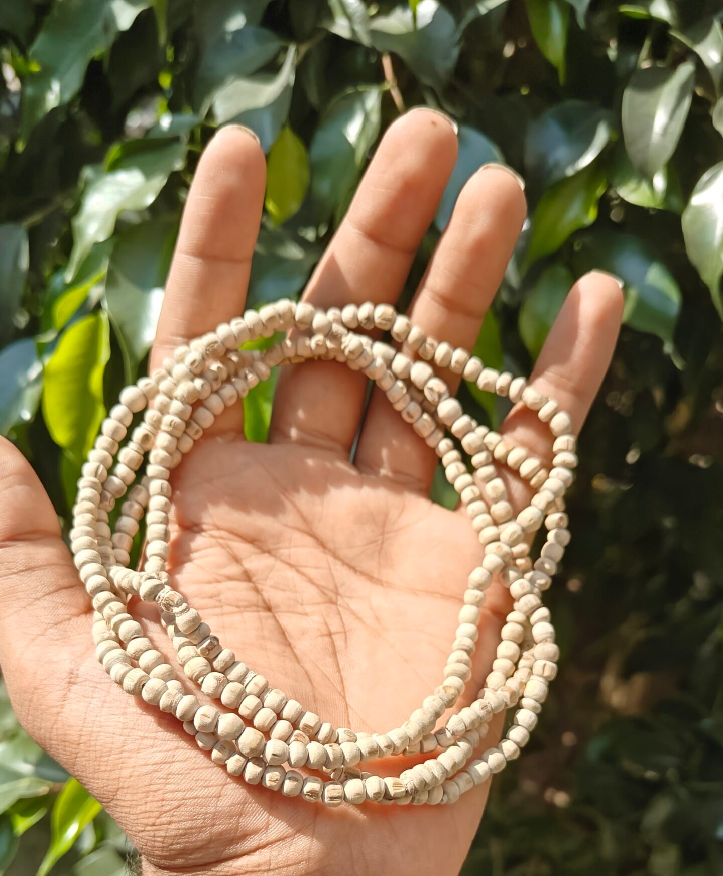 Tulsi Kanthi Mala 3 Round Gol Daana - Image 2