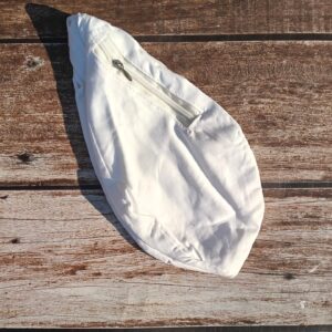 White Cotton Japa Bag
