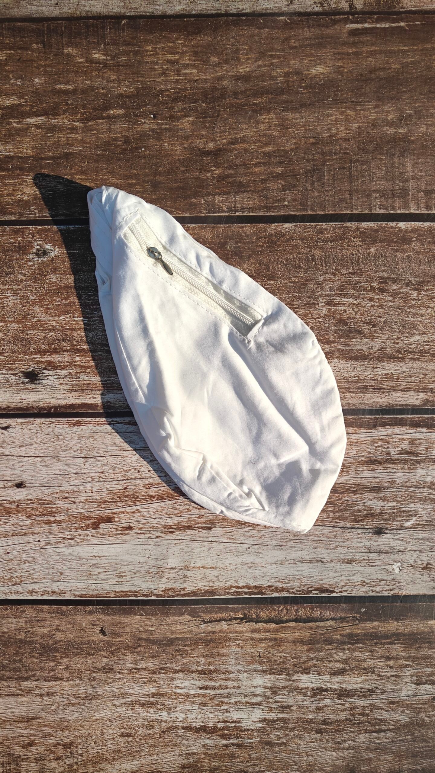 White Cotton Japa Bag - Image 1